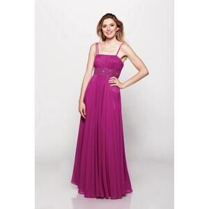 NEW MILANO FORMALS goddess aura gown in sangria